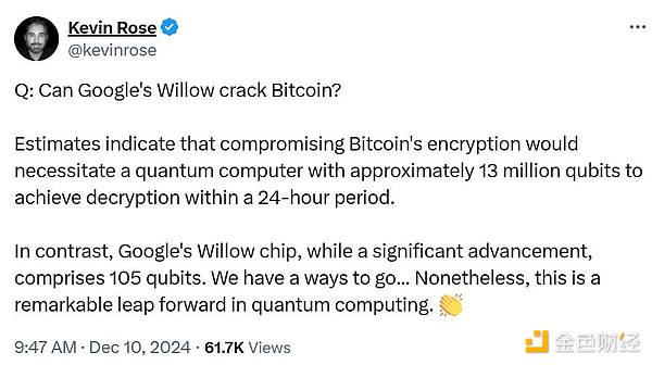 谷歌Willow芯片：量子计算的突破与区块链的未来