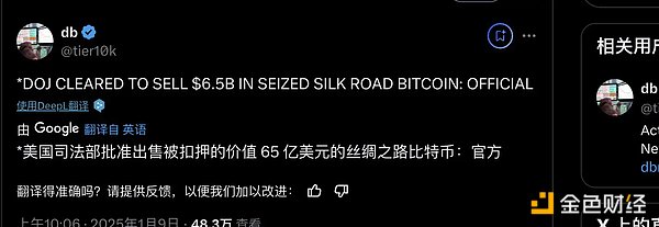 美国司法部抛售65亿美元丝绸之路比特币传闻：真相与影响