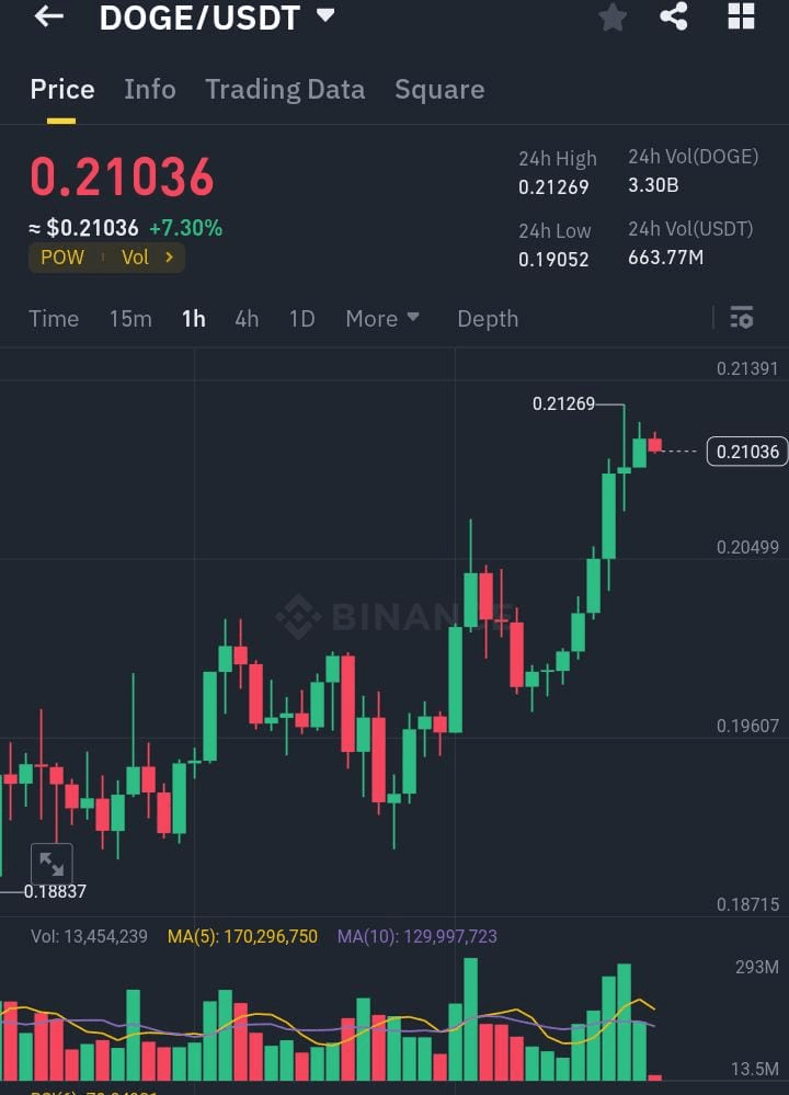 DOGE/USDT 技术分析：潜在上涨趋势和交易策略